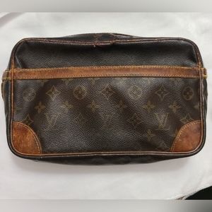 Vtg. LV Monogram Compiegne 28 Clutch